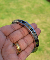 Sikh Kara Stainless Steel Singh Kaur Collar Kada Punjabi Edge Bangle E19 New