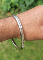 Sikh kara tu mera rakha sabni thai flat stainless steel singh kada bangle e16