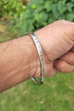 Sikh kara tu mera rakha sabni thai flat stainless steel singh kada bangle e16