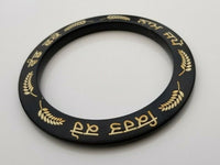 Sikh kara kirat karo naam japo vand shako engraved sarbloh bangle black kada dd8