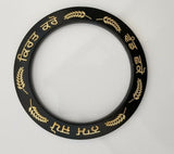 Sikh kara kirat karo naam japo vand shako engraved sarbloh bangle black kada dd8