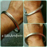 Sarbloh kara authentic sikh kada singh kaur khalsa iron bangle dori bracelet z14