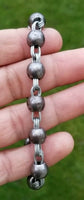 Sarbloh solid beads pure iron meditation praying hindu sikh simarna bracelet q9