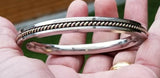 Stainless steel kara sikh twisted copper brass flat kada singh kaur bangle b14