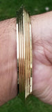 Sikh brass kara singh kaur bangle punjabi 22 ct gold look kada bracelet gift m15