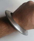 Sarbloh Kara Sikh Pure Iron Kada Smooth Khalsa Bangle Taksali Kada Bracelet D1