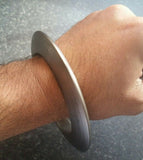 Sarbloh Kara Sikh Pure Iron Kada Smooth Khalsa Bangle Taksali Kada Bracelet D1