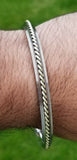 Sikh kara stainless steel twisted brass wires rope kada singh kaur bangle l13