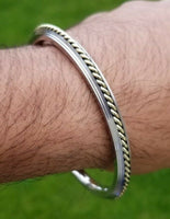 Sikh kara stainless steel twisted brass wires rope kada singh kaur bangle l13