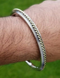 Sikh kara stainless steel twisted brass wires rope kada singh kaur bangle l13