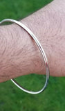 Stainless Steel Kara Silver Colour Thin Sikh Kada Singh Kaur Khalsa Bangle T3