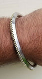 Sikh kara stainless steel twisted brass wires rope kada singh kaur bangle l13