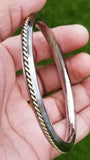 Sikh kara stainless steel twisted brass wires rope kada singh kaur bangle l13