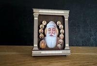 Sikh Wood Ten Guru Nanak Gobind Singh Baba Deep Singh Souvenir Car Dasboard OF24