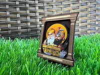 Sikh Wood Ten Guru Nanak Gobind Singh Baba Deep Singh Souvenir Car Dasboard OF24