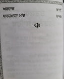 Sikh Nitnem Steek Japji Jaap Anand Rehras Gutka Sahib Punjabi Gurbani Book VVV24