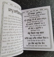 Sikh Nitnem Steek Japji Jaap Anand Rehras Gutka Sahib Punjabi Gurbani Book VVV24