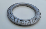 Sikh Kara Sarbloh Pure Iron Cut Floral Chakri Kada Khalsa Warrior Bangle OG7 New