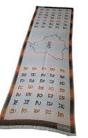 Gurmukhi Alphabet Shawl Punjab Map Stole Indian Lohi Panjabi JPPunjabi Lohri New