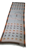 Gurmukhi Alphabet Shawl Punjab Map Stole Indian Lohi Panjabi JPPunjabi Lohri New