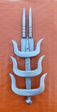 Sarbloh chand tora hand made punjabi sikh singh kaur arrow pin brooch gift bbb3