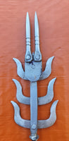 Sarbloh chand tora hand made punjabi sikh singh kaur arrow pin brooch gift bbb3