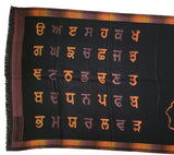 Gurmukhi Alphabet Shawl Punjab Map Stole Indian Lohi Panjabi JPPunjabi Lohri New