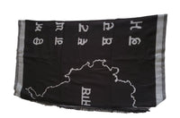 Gurmukhi Alphabet Big Lohi Shawl Punjab Map Stole Indian Panjabi JPPunjabi Lohri