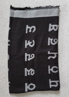 Gurmukhi Alphabet Big Lohi Shawl Punjab Map Stole Indian Panjabi JPPunjabi Lohri