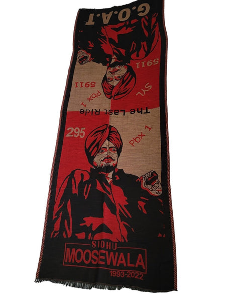 Sidhu Moosewala 5911 GOAT Shawl SYL Stole 295 Last Ride Indian Lohi Panjabi PBX1