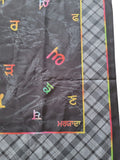 Gurmukhi Urra Airra Alphabet Panjabi Maryada Lohi Shawl Punjabi Indian Stole New