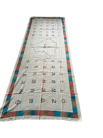 Gurmukhi Urra Airra Alphabet Panjabi Woolen Shawl Punjab Map India Stole Gp4 Loi