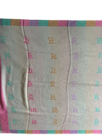 Gurmukhi Urra Airra Alphabet Panjabi Woolen Shawl Punjab Map India Stole Gp4 Loi