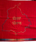 Gurmukhi Urra Airra Alphabet Panjabi Woolen Shawl Rangla Punjab India Stole Lohi