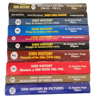 Ten Sikh History Books Set English Harjinder Singh Dilgeer Guru Period to 2011