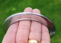 Sikh Kara Sarbloh Kada Pure Iron Smooth UFO Chakri Heavy Khalsa Warrior Bangle O