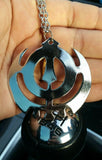 Silver plated Steel Punjabi Sikh Khanda Stunning Pendant for Car Rear Mirror