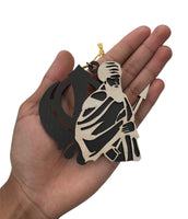 Wooden Sikh Baba Deep Singh Khanda Bhindranwale Car Mirror Pendant Hanger QQ10