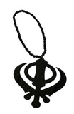 Acrylic Khanda Pendant Punjabi Sikh Singh Kaur Rear Mirror Car Hanger QQ11 NEW