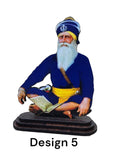 Sikh Wood Carved Photo Guru Nanak Gobind Singh Baba Deep Singh Car Dashboard New