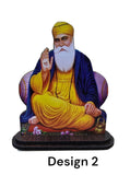 Sikh Wood Carved Photo Guru Nanak Gobind Singh Baba Deep Singh Car Dashboard New