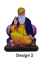 Sikh Wood Carved Photo Guru Nanak Gobind Singh Baba Deep Singh Car Dashboard New