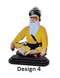 Sikh Wood Carved Photo Guru Nanak Gobind Singh Baba Deep Singh Car Dashboard New