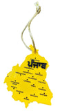 Sikh Punjab Map Acrylic Panjabi Design Car Mirror HANGER Singh Kaur Panjab RR13