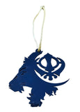 Sikh Lion Khanda Acrylic Panjabi Design Car Mirror HANGER Singh Kaur Panjabi New