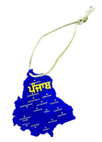 Sikh Punjab Map Acrylic Panjabi Design Car Mirror HANGER Singh Kaur Panjab RR13