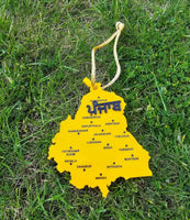 Sikh Punjab Map Acrylic Panjabi Design Car Mirror HANGER Singh Kaur Panjab RR13