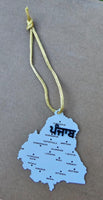 Sikh Punjab Map Acrylic Panjabi Design Car Mirror HANGER Singh Kaur Panjab RR13