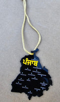 Sikh Punjab Map Acrylic Panjabi Design Car Mirror HANGER Singh Kaur Panjab RR13