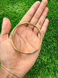 Sikh Brass Kara Collar Edged Lines Singh Kada 22ct Gold Look Hindu Bangle OK1